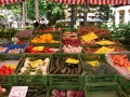 Eindrücke vom Wochenmarkt am Rand der Dr.-Konrad-Adenauer-Anlage im Frühjahr 2008