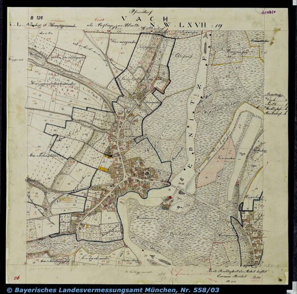 Datei:Ortsblatt Vach 1821.jpg