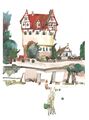 Karl-Heinz Wich: "Schloss Neunhof", Kunstdruck (im Original Aquarell). Signiert mit <i>CharlWich 78</i>, Kunstmappe des <!--LINK'" 0:17-->, 1983