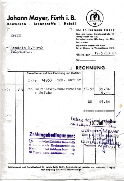 Datei:Rechnung Johann Mayer 1958.jpg