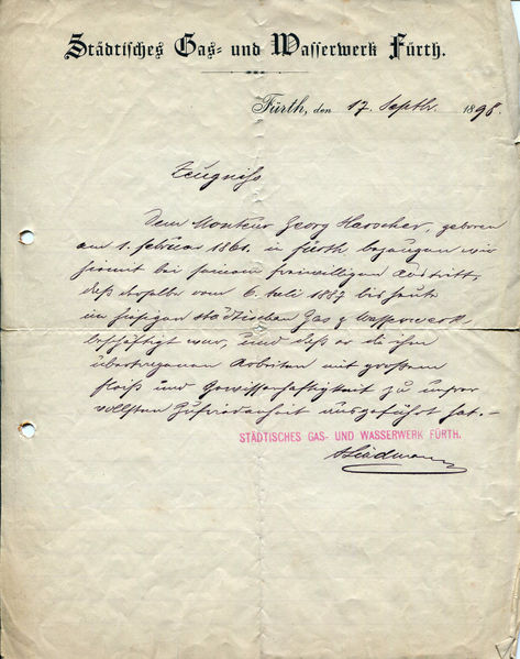 Datei:Briefkopf Gas Wasserwerk 1898.jpg