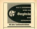 Werbung der Brauerei  von 1965