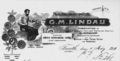 Briefkopf der Firma "G. M. Lindau", 1910
