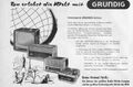 Werbung der GRUNDIG Radio-Werke in der Schülerzeitung [[Die Pennalen]] Nr. 1 1956