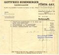 Rechnung der Firma  vom 17.03.1953