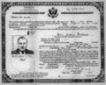 Eric Julius Midas US-Einbürgerungsurkunde, 5. September 1944