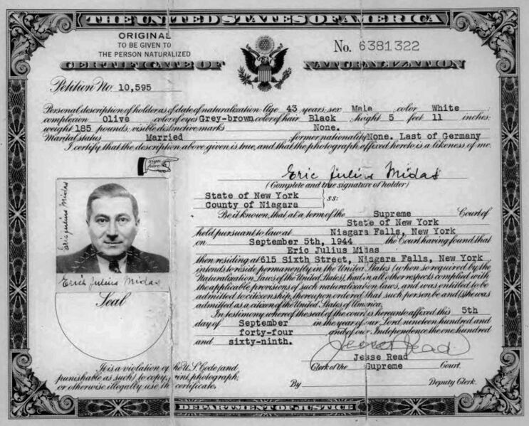 Datei:Eric Julius Midas Einbürgerungsurkunde.jpg