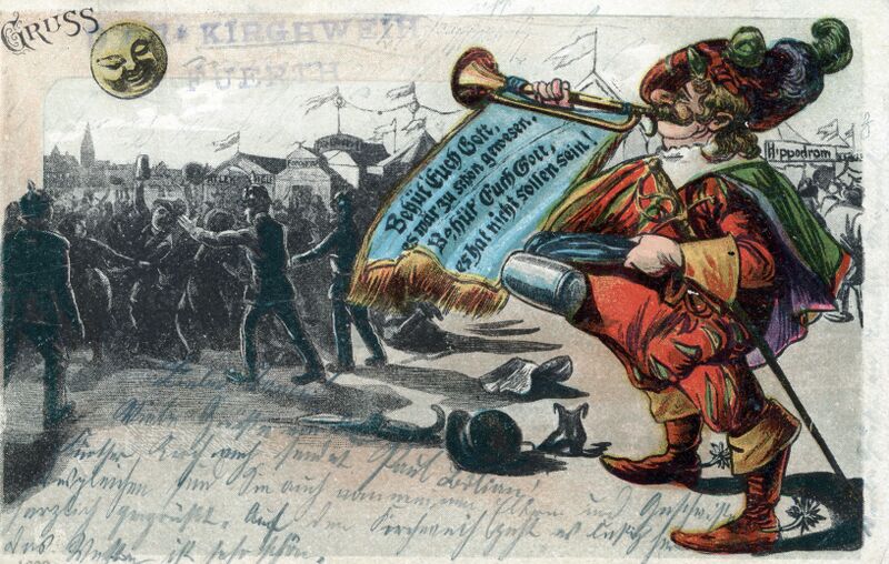 Datei:AK Kirchweih gel 1 Okt 1901.jpg