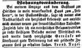 Zeitungsanzeige von , neuer Eigentümer und Wirt  in der Gustavstraße, November 1851