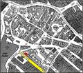 Gänsberg-Plan Katharinenstraße 22 rot markiert