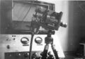 Grundig-Fernauge im Entwicklungsstadium, Aufnahme im heutigen <!--LINK'" 0:43-->. Das Grundig-Fernauge ist eine frühe Videokamera, System Vidicon