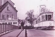 Fischhäusla mit Strassenbahn Linie 1 1950er Jahre.jpeg