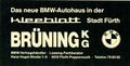 1988: zeitgenössische Werbung der Firma [[Brünning]] in der [[Hans-Vogel-Straße 1]]