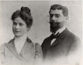 Moritz Moses Felsenstein und Ehefrau Klara, geb. Friedmann; etwa 1901