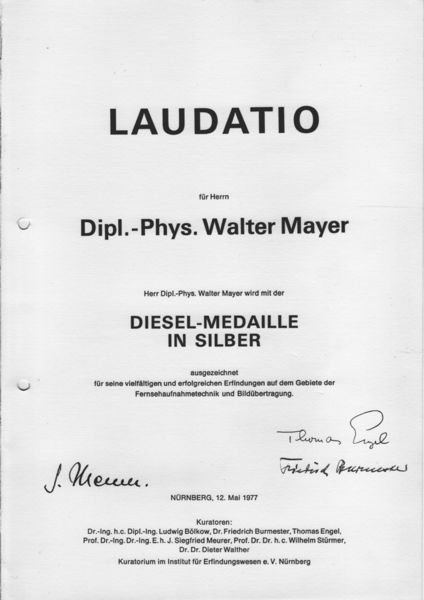 Datei:Diesel-Medaille für Walter Mayer.jpg