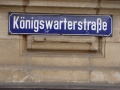 Straßenschild Königswarterstraße, historisch