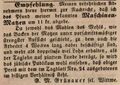 Maschinenmatzen bei Grünauer, Fürther Tagblatt 13.02.1849