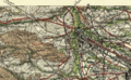 Ausschnitt aus der "Karte des Deutschen Reiches" 1:100000, Blatt 563 Nürnberg, herausgeg. 1889, berichtigt 1915