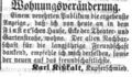 Wohnungsveränderung des Kupferschmiedmeisters <!--LINK'" 0:4-->, Februar 1862