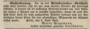 Maria Wappmann, verwitwete Thalhäußer, Fürther Tagblatt 07.04.1843.jpg