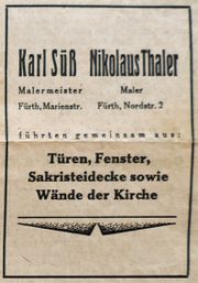 Herz Jesu Bau Maler Süß Thaler 1932.jpg