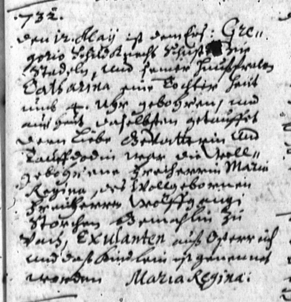 Datei:Taufeintrag Maria Regina Schildknecht.png
