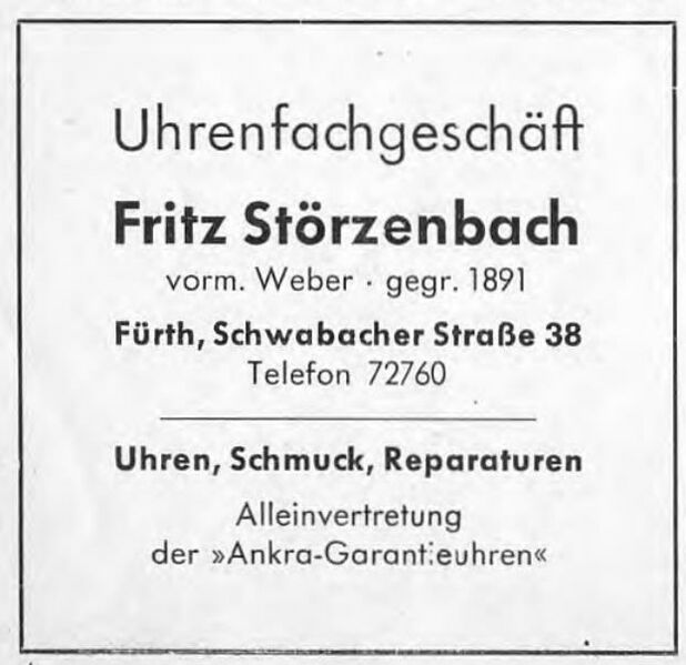Datei:Werbung Störzenbach 1956.jpg