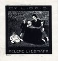 Exlibris für Helene Liebmann, gestaltet von Benno Berneis 1904
