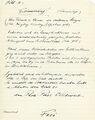 Notizen von Vitzethum zu seiner Fotomontage, die er bereits 1935, 1938 und 1939 für einen Wettbewerb erstellt hatte. Ergänzt wurde das Foto letztmalig 1946. Das Foto diente als Titelseite für die Publikation "Wieder Leben" im Jahr 1997