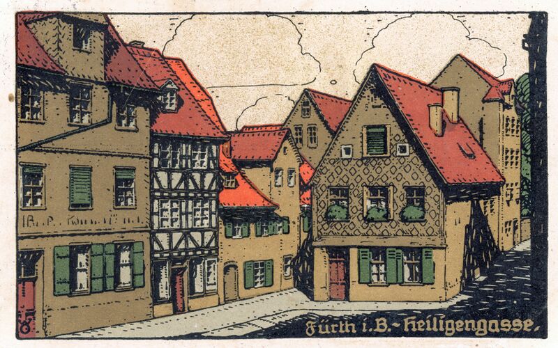 Datei:AK Heiligengasse gel 1926.jpg