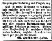 Hofknecht in Mohrenstraße, Fürther Tagblatt 13.11.1862.jpg
