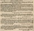 Werbeannonce von <!--LINK'" 0:2--> für seinen Surrogat-Kaffee samt ärtzlichem Zeugnis, 1836