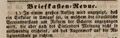 Zeitungsartikel zu Scharre resp. Schule, Fürther Tagblatt 28. Februar 1844