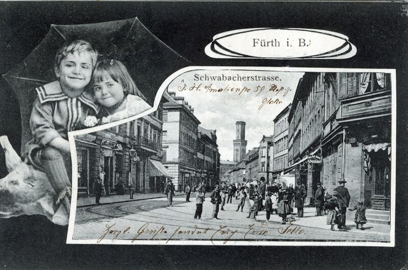 Datei:AK Schwabacher Straße gel 10 Juni 1907.jpg