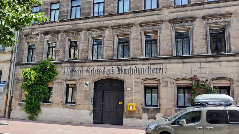 Datei:Buchdruckerei Schröder, Rosenstraße 12.jpg