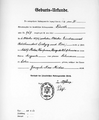 Geburtsurkunde Joseph Max Midas
