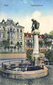 Ansichtskarte vom Hopfenpflückerinbrunnen, 1907