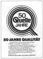 Werbung Versandhaus <a class="mw-selflink selflink">Quelle</a> im <!--LINK'" 0:35--> 1977 zum 50. jährigen Jubiläum
