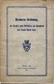 Titelblatt: Beamten-Ordnung der Stadt Fürth, 1912