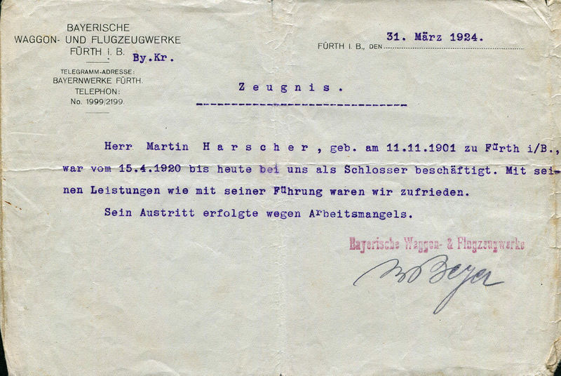 Datei:Zeugnis Waggon Flugzeug 1924.jpg