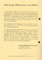 Flyer-Rückseite zur Bundestagswahl 1969.