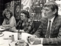 Wahlkampf 1988 mit MdB Otto Schily und MdL Ingrid Psimmas -  im Hintergrund Dagmar Orwen