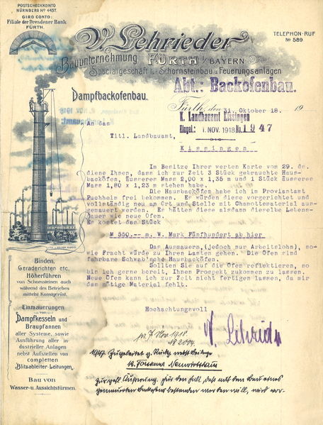 Datei:Geschäftsbrief Fa. Lehrieder 1918.jpg