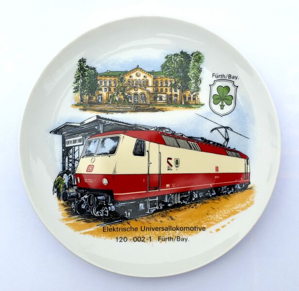 Datei:Lokomotive Fürth Sammelteller.jpg