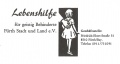 Logo der Lebenshilfe Fürth auf einem Geschäftsbrief von 1979, noch mit alter Adresse