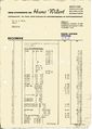Rechnung und Briefkopf der Firma Willert von 1956 - die Gesellenstunde für 3,60 DM und der "Stift" für 1,20 DM