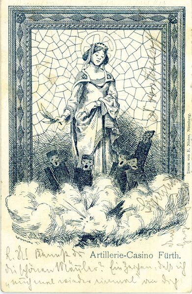 Datei:AK Artilleriekaserne ge. 1906.jpg