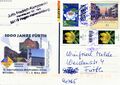 Postkarte mit Werbung "1000 Jahre Fürth" zur 10. Inter. Briefmarken Börse München 1.-3. März <a class="mw-selflink selflink">2007</a>