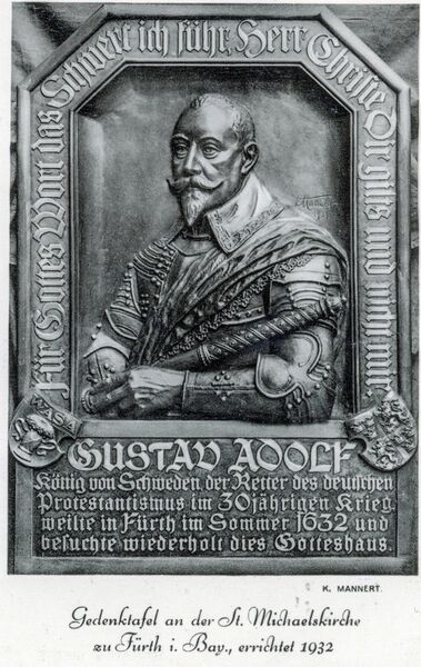 Datei:AK Gustav Adolf-Gedenktafel.jpg