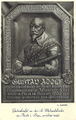 Hist. Ansichtskarte der im Schwedenjahr 1932 an St. Michael angebrachten Gedenktafel über Gustav Adolf